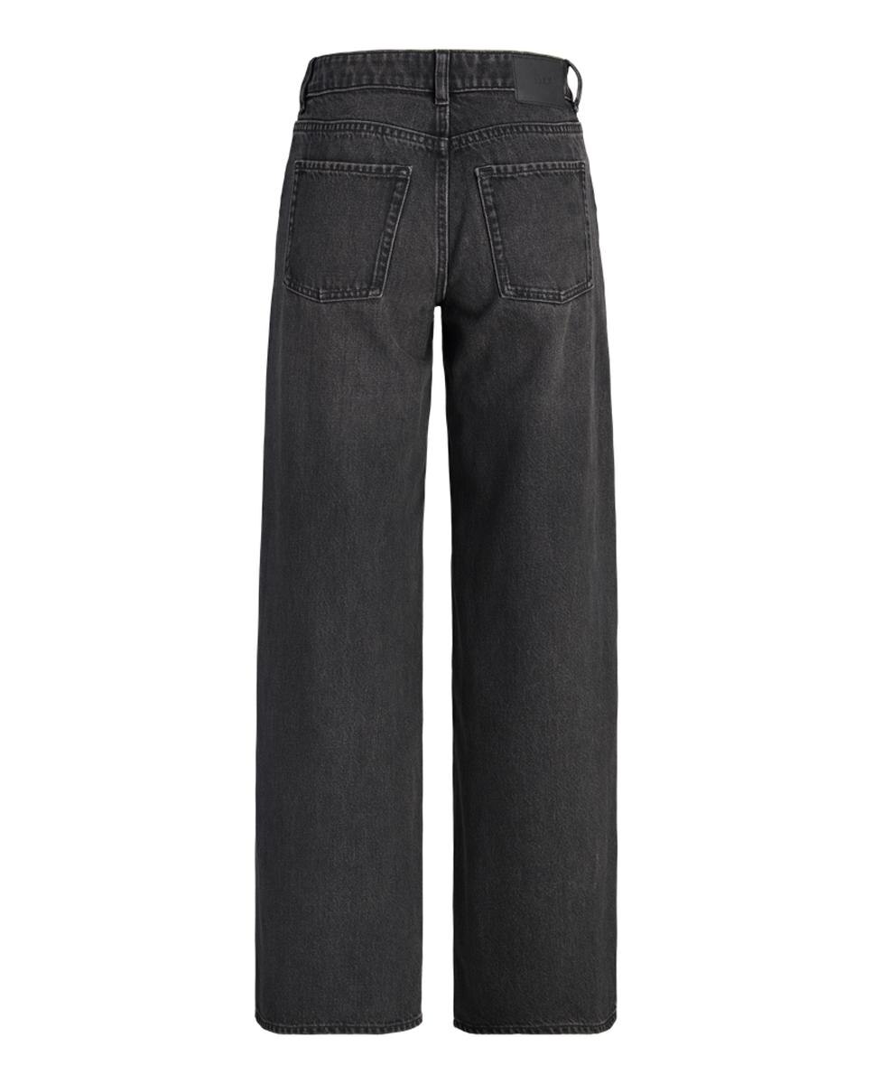 Jeans Oslo Largas com Cintura Média Preto-7