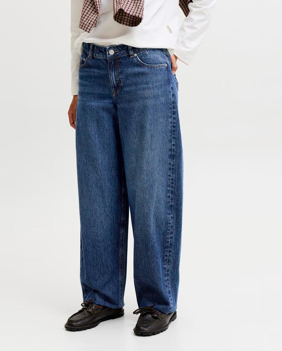 Jeans Fuji Estilo Barrel Azul-2
