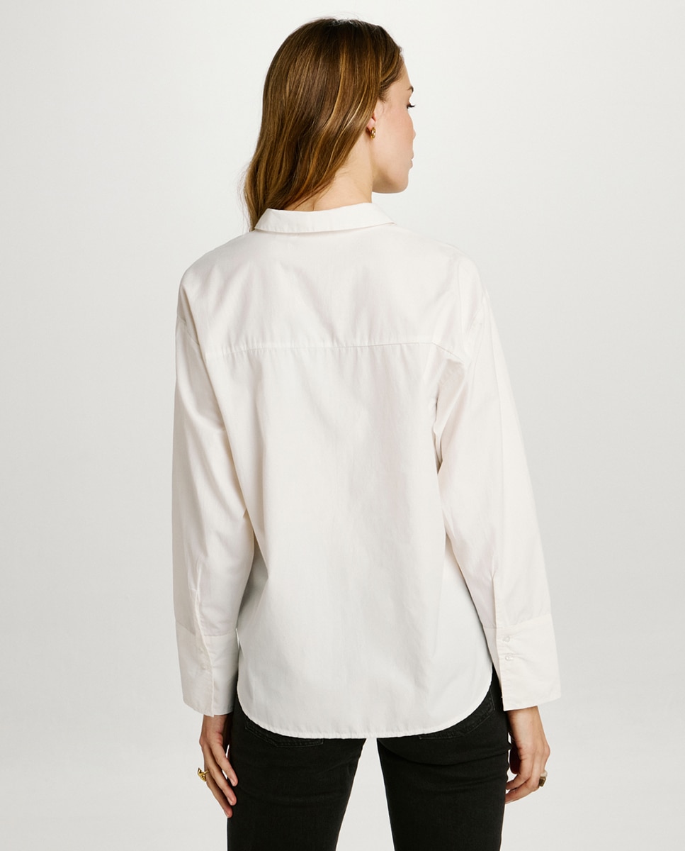 Camisa de popelín de mujer - Jack & Jones - Blanco Blanco-3