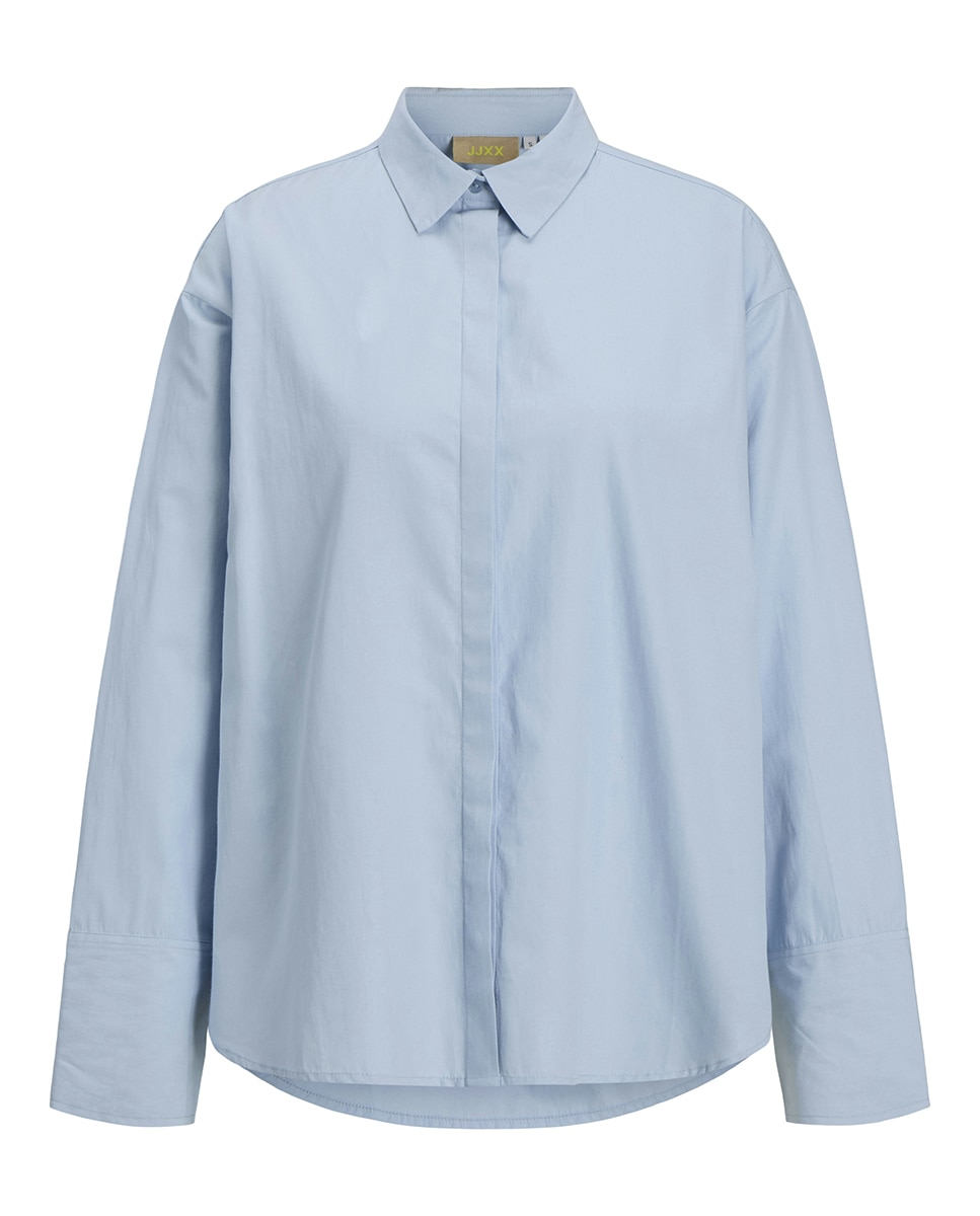 Camisa de popelín de mujer - Jack & Jones - Azul claro Azul claro-4