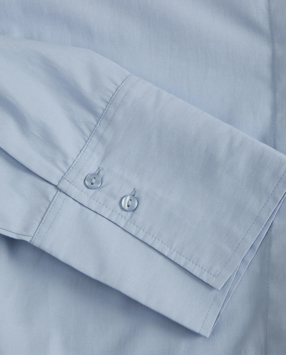 Camisa de popelín de mujer - Jack & Jones - Azul claro Azul claro-7
