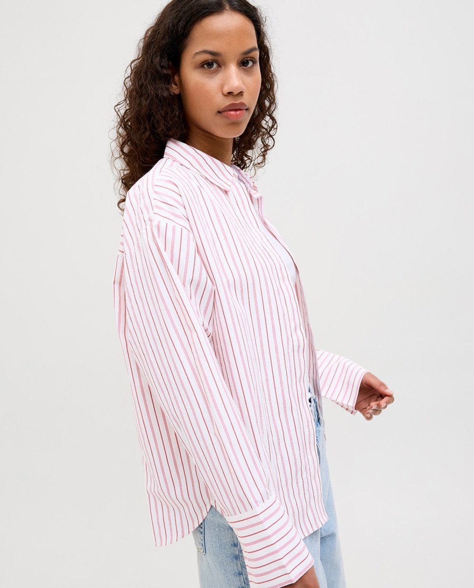 Camisa de Popelina Rosa-3
