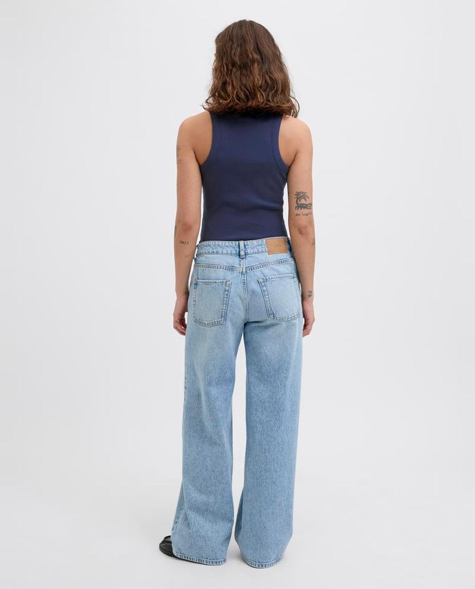 Top Canelado com Gola Halter Azul-marinho-3