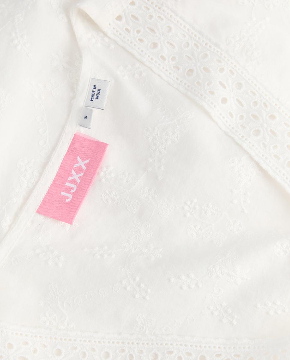 Top de mujer bordado sin mangas - Jack & Jones - Blanco Blanco-6