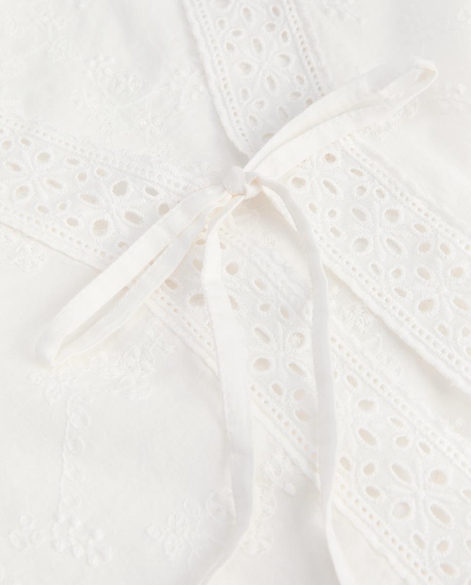 Top de mujer bordado sin mangas - Jack & Jones - Blanco Blanco-7