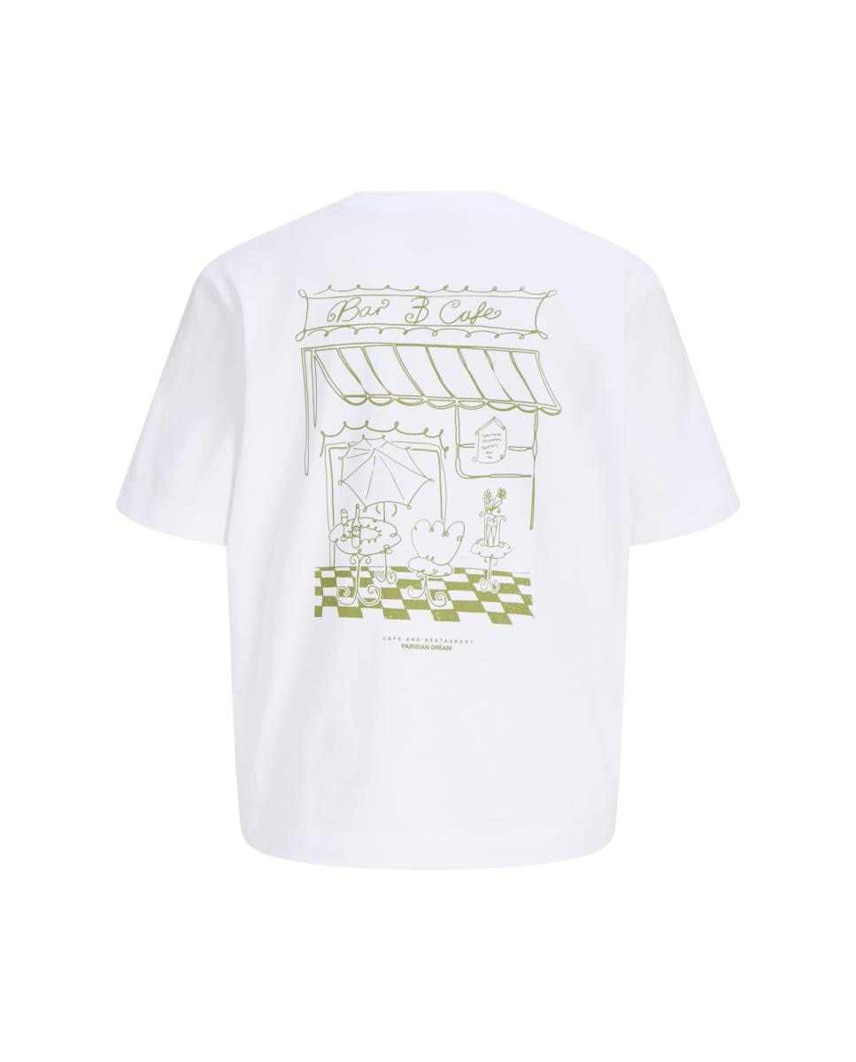 T-shirt com Estampado Traseiro Verde-6