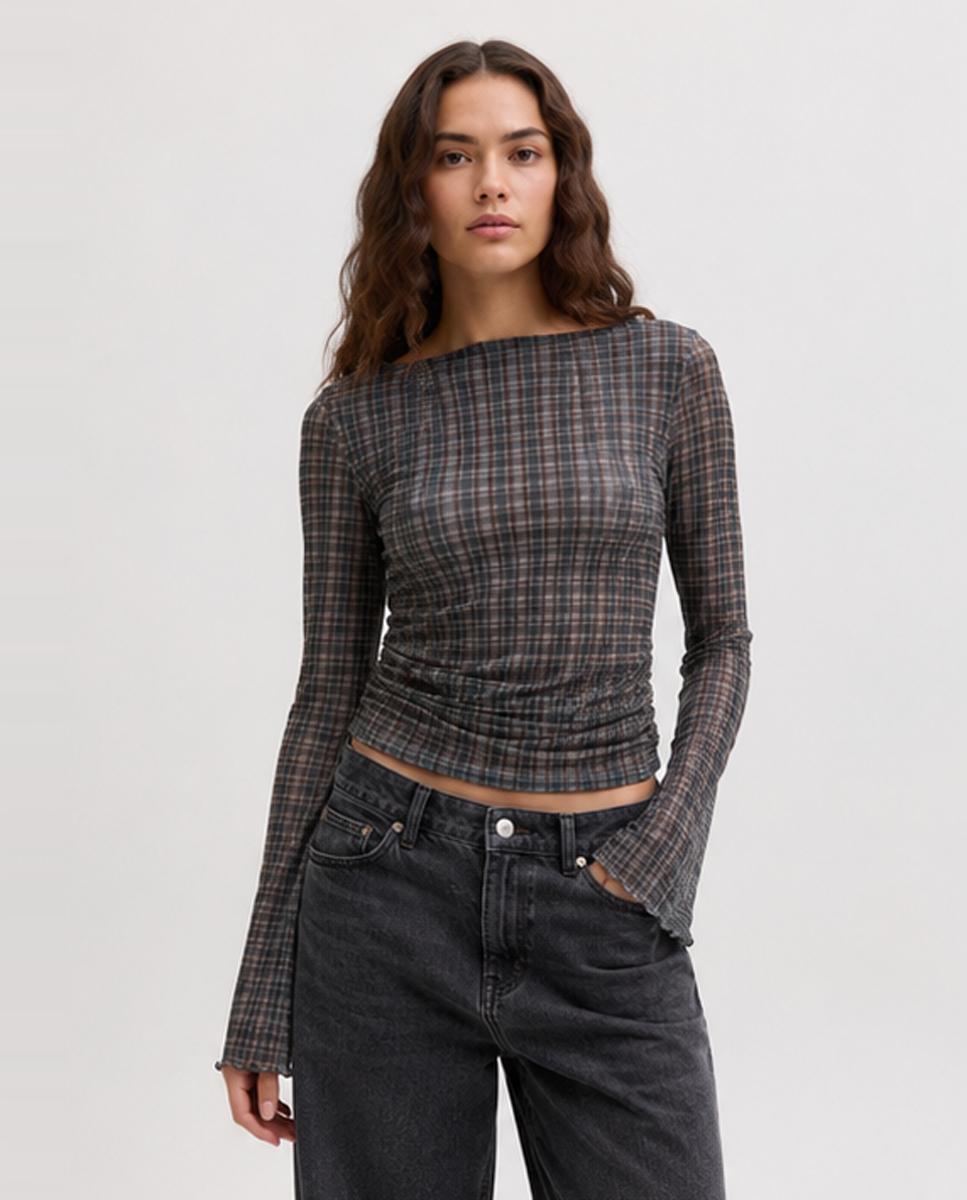 Imagen 1 de Camiseta de mujer manga larga - Jack & Jones - Marrón Marrón