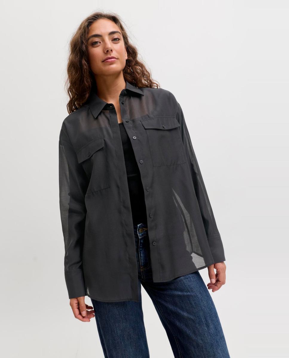 Camisa de mujer - Jack & Jones - Negro Negro-4