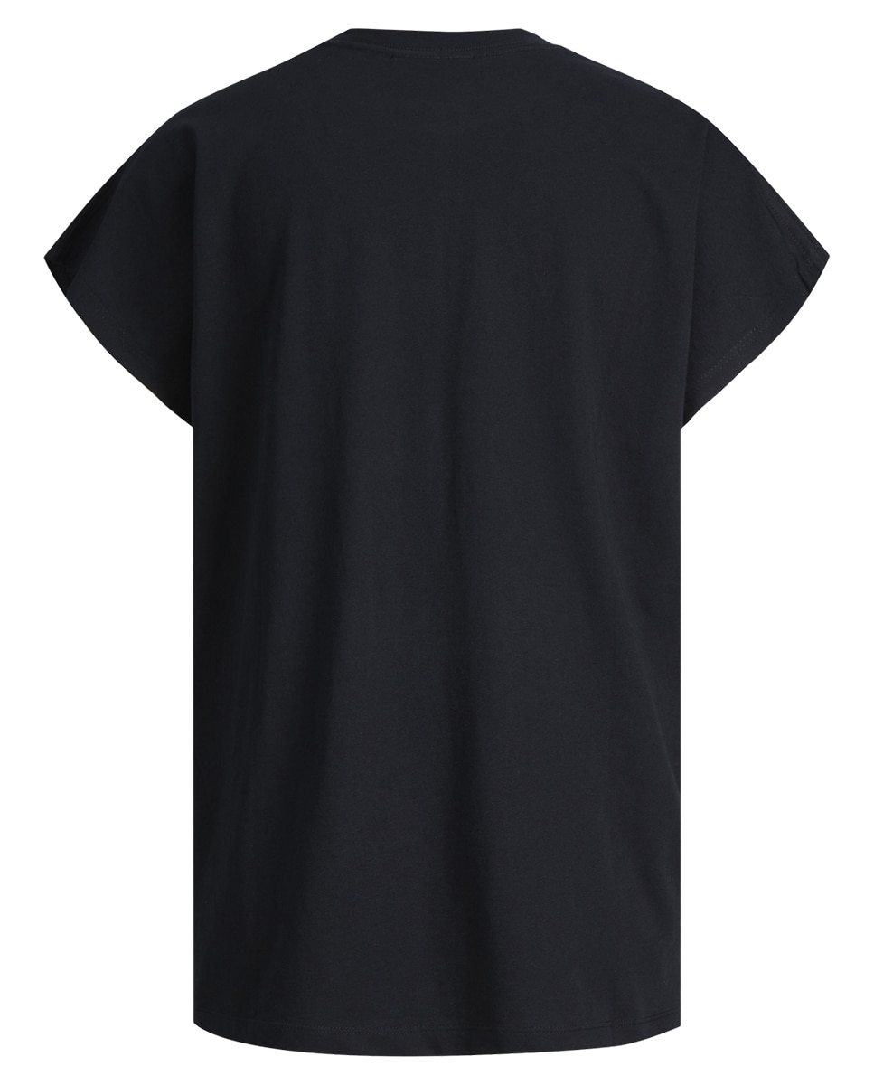 Camiseta de mujer oversize y manga corta - Jack & Jones - Negro Negro-7