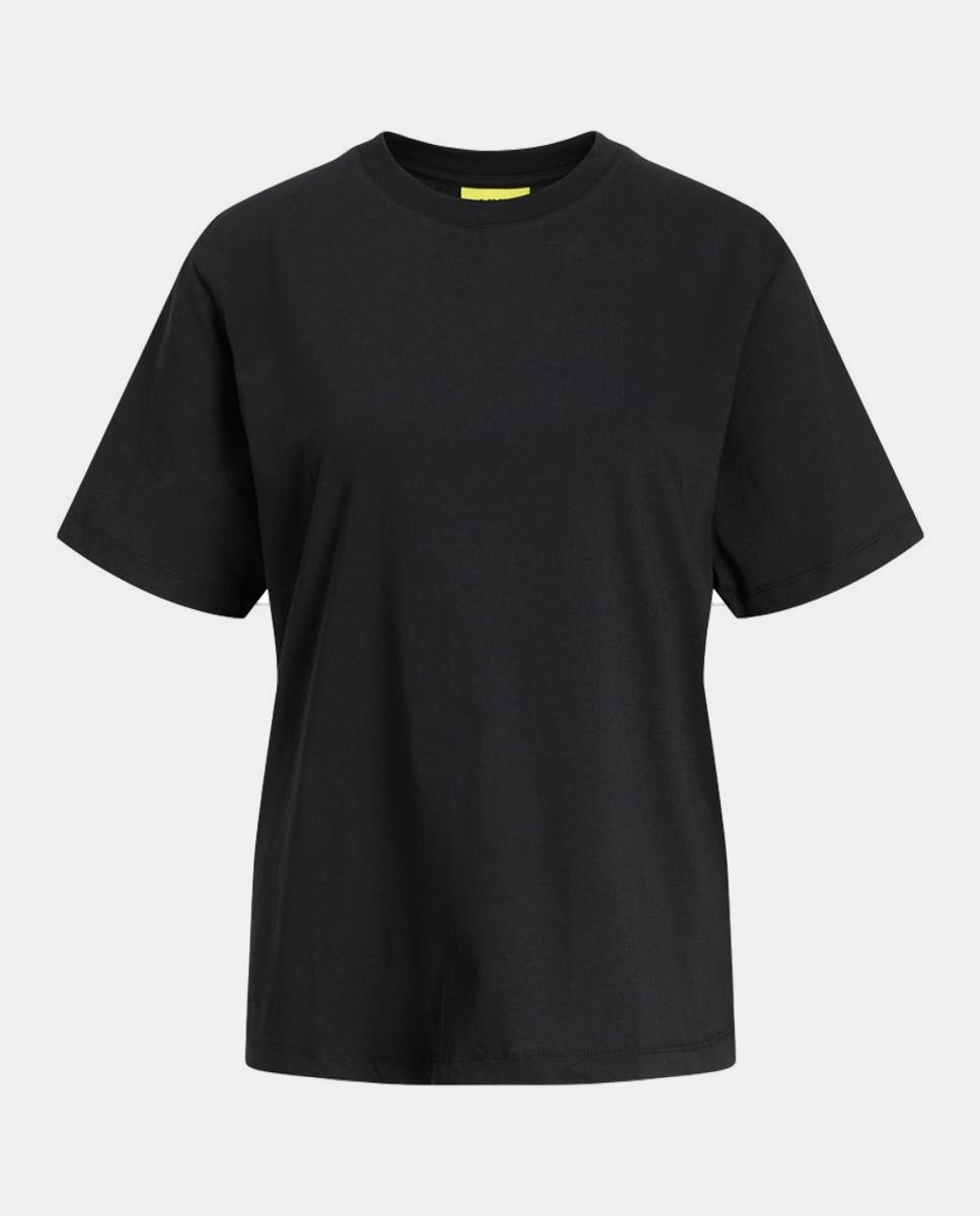 T-shirt com Detalhe de Franjas Preto-4