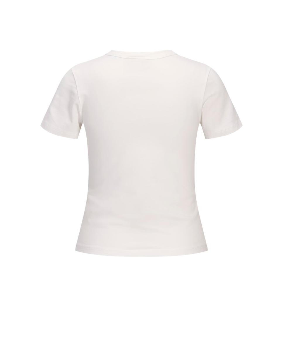 T-shirt de manga curta com estampado à frente Branco-2