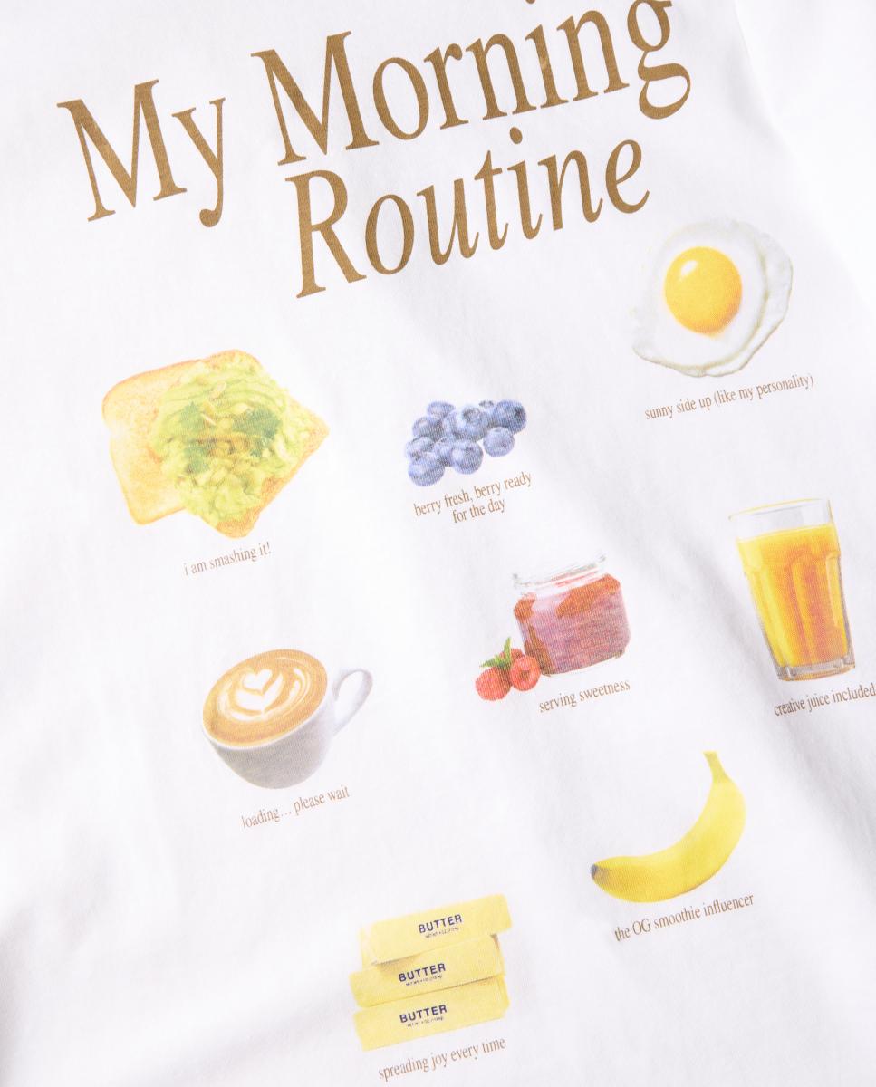 T-shirt de Manga Curta com Estampado à Frente Branco-7