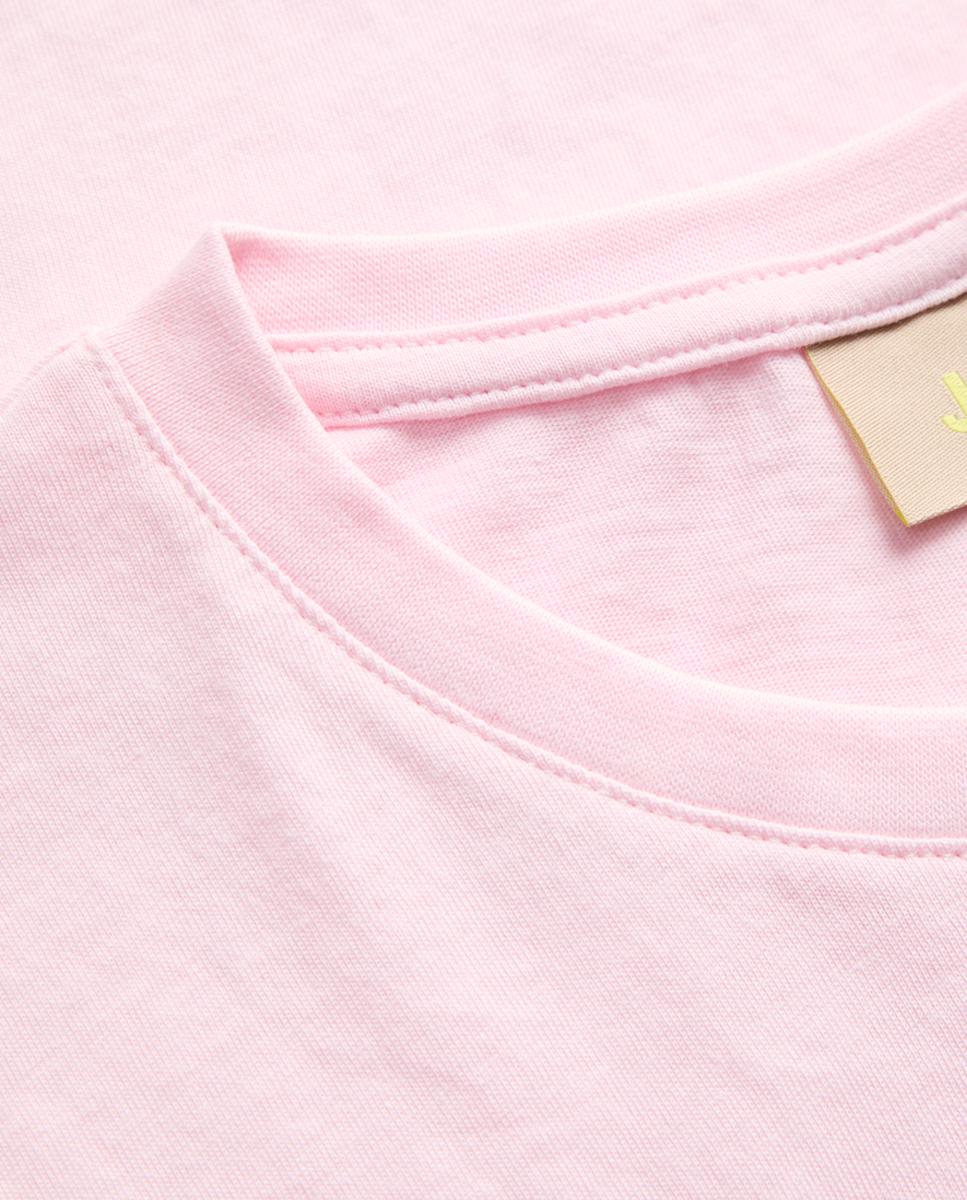 T-shirt de mulher com manga curta Rosa-6
