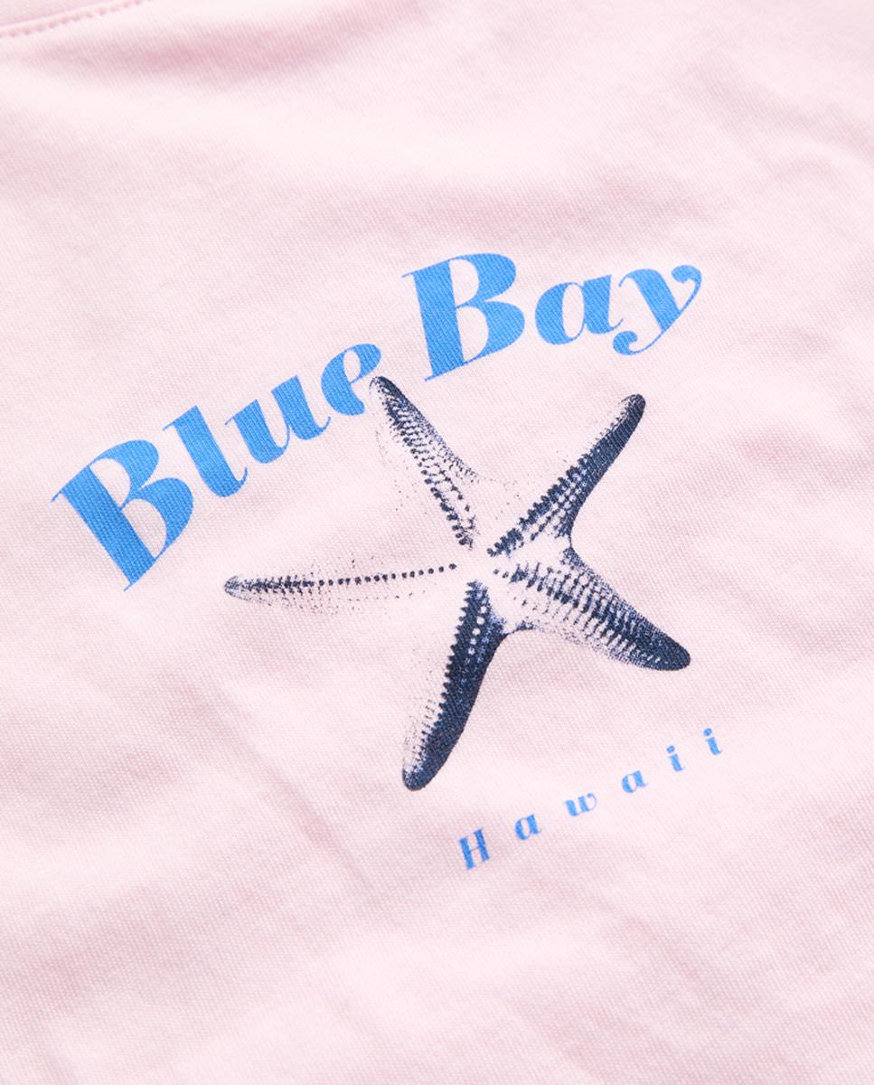 T-shirt de mulher com manga curta Rosa-7