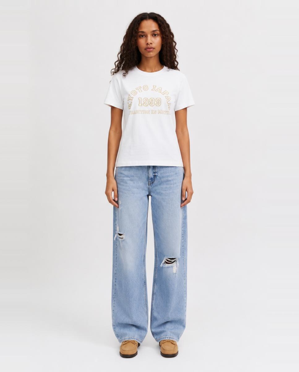 Camiseta de mujer de manga corta - Jack & Jones - Blanco Blanco-3
