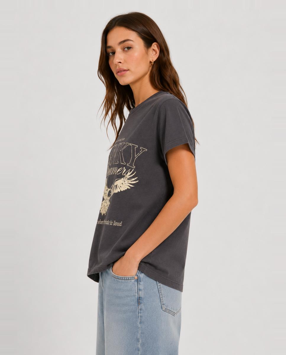 Camiseta dibujo frontal - Jack & Jones - Gris oscuro Gris oscuro-3