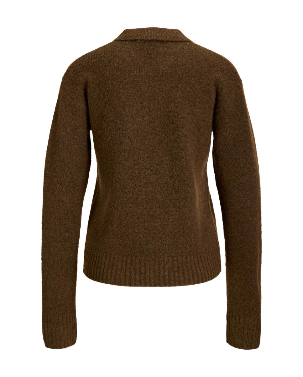Jersey de mujer cuello polo - Jack & Jones - Cuero Cuero-6