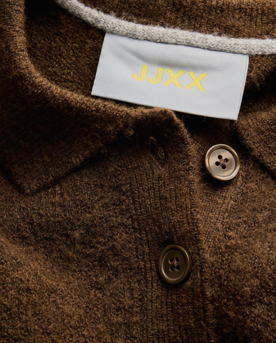Jersey de mujer cuello polo - Jack & Jones - Cuero Cuero-8