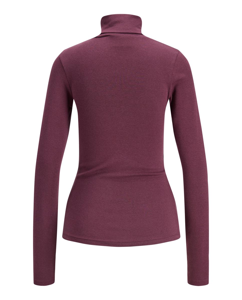 Camiseta de mujer manga larga y cuello alto - Jack & Jones - Burdeos Burdeos-6