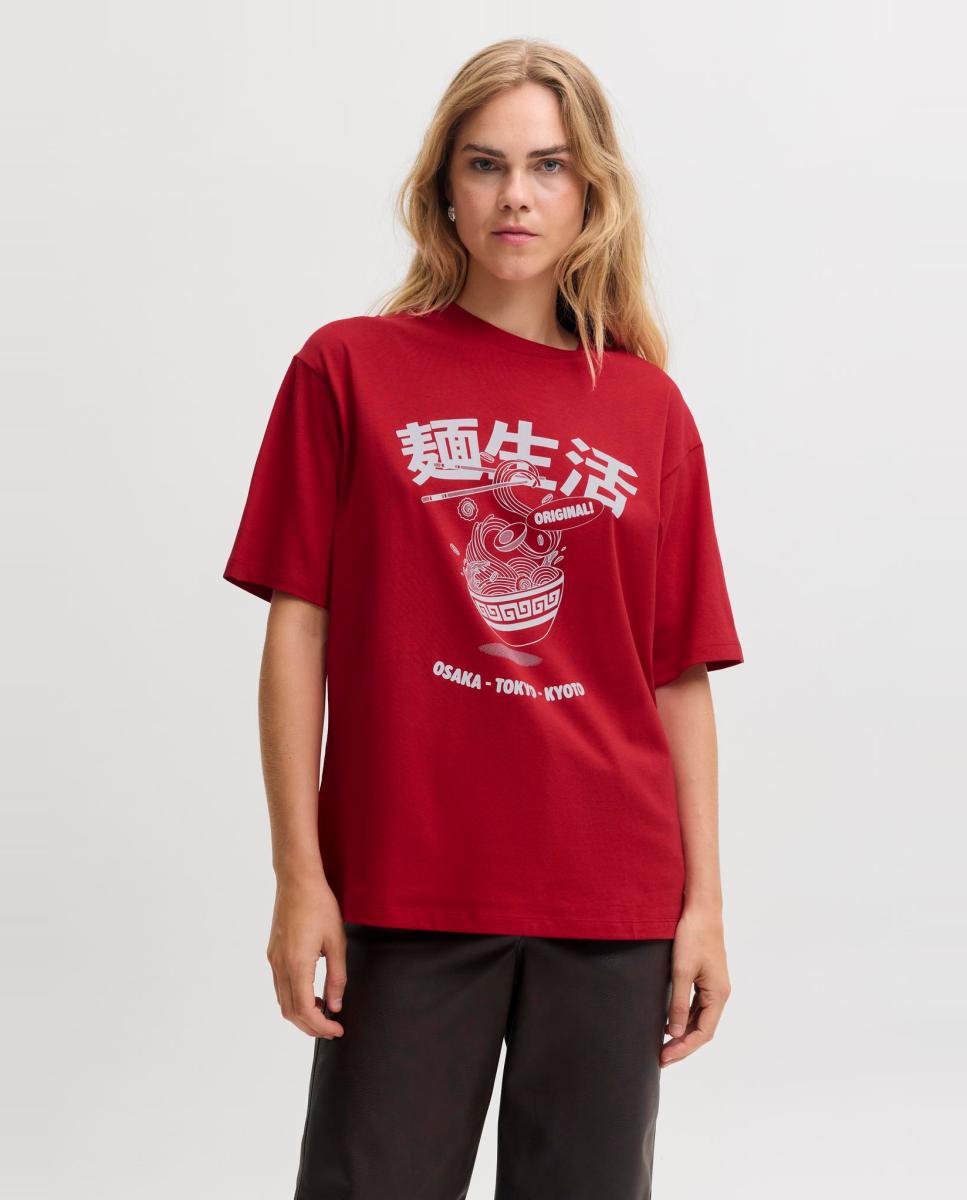 Imagen 1 de Camiseta de mujer Rojo