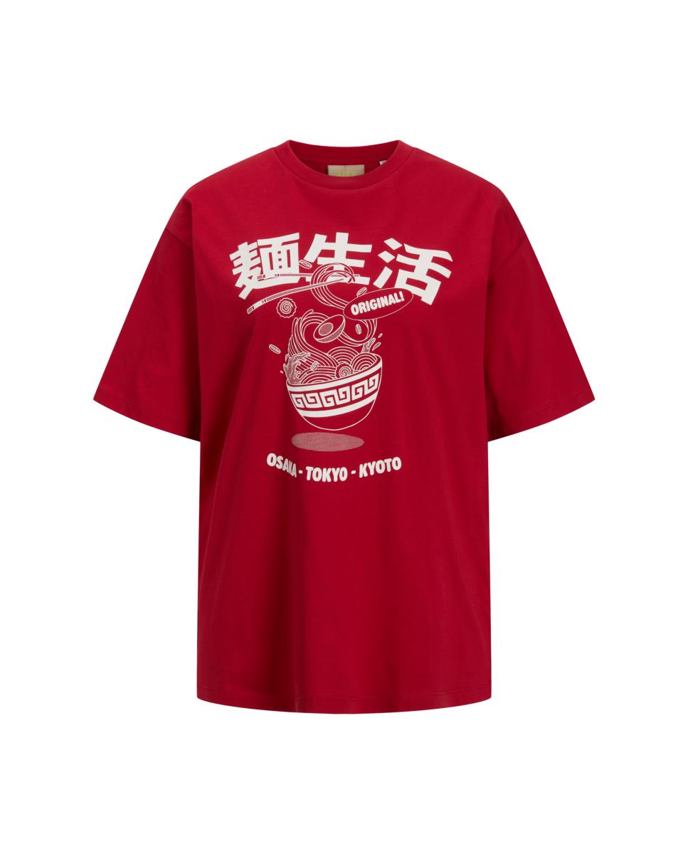 Imagen 7 de Camiseta de mujer - Jack & Jones - Rojo Rojo