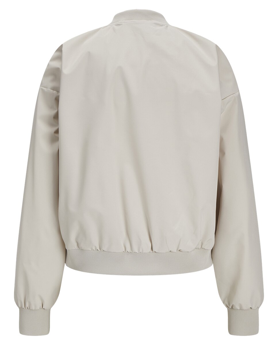 Blusão Tipo Bomber Branco-5