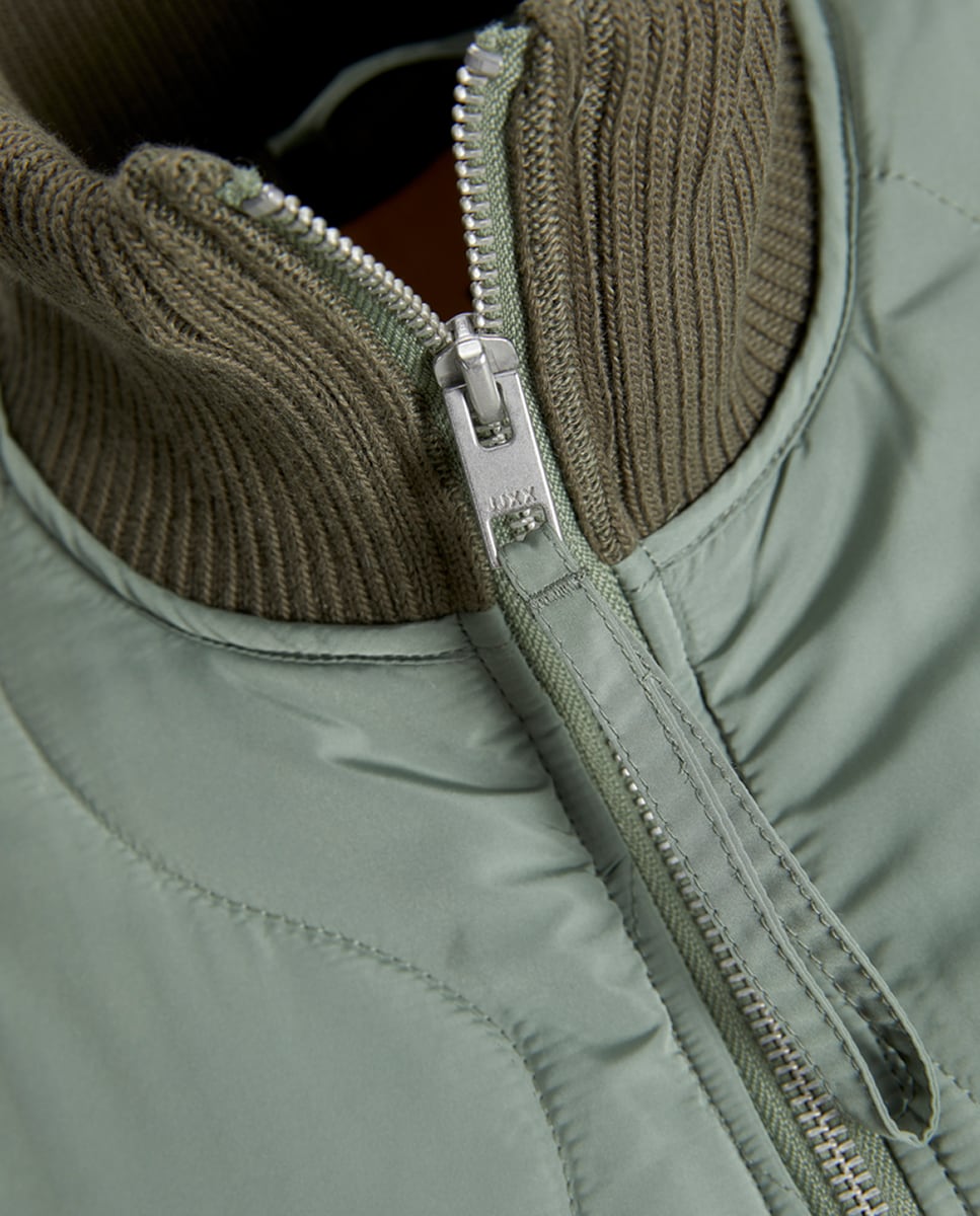 Casaco acolchoado Verde-7