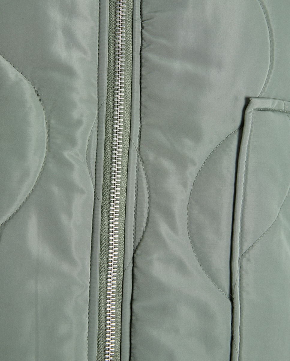 Casaco acolchoado Verde-8