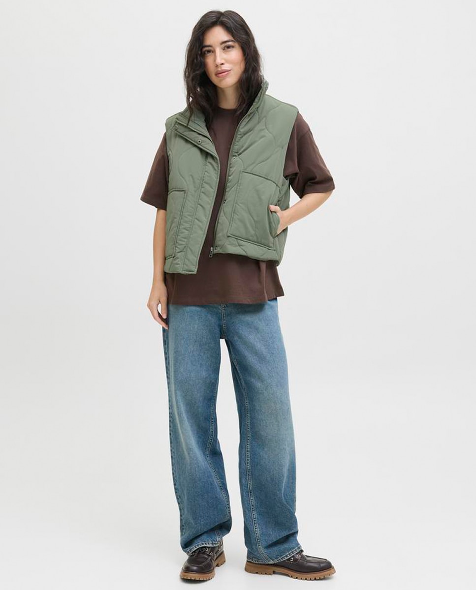 Colete acolchoado Verde-2