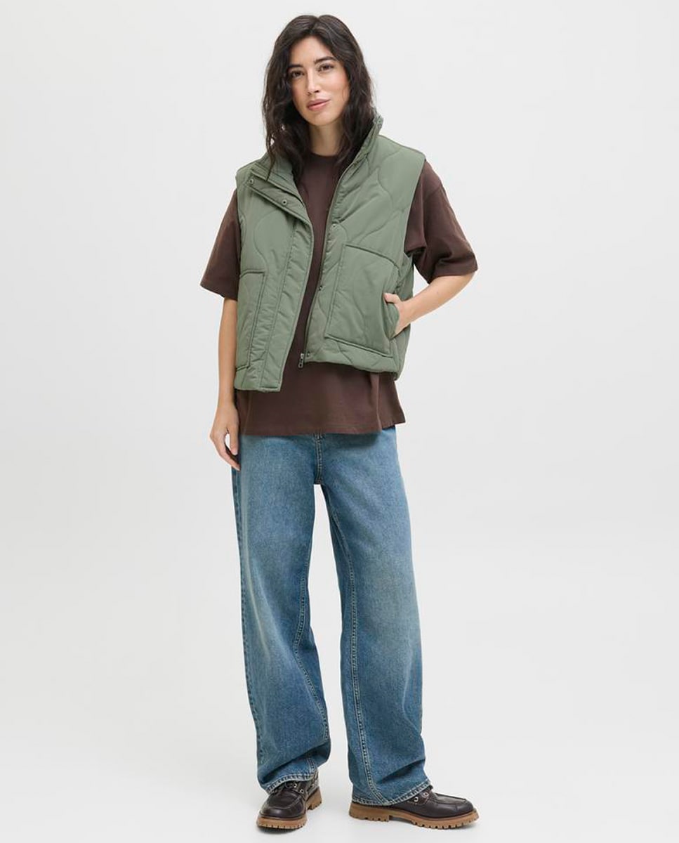 Colete acolchoado Verde-2