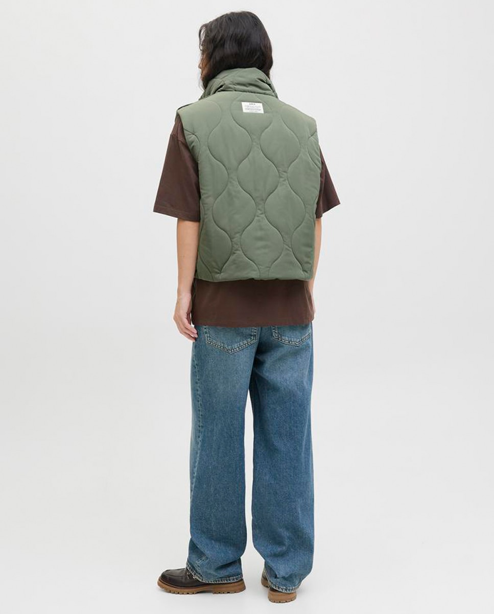 Colete acolchoado Verde-3