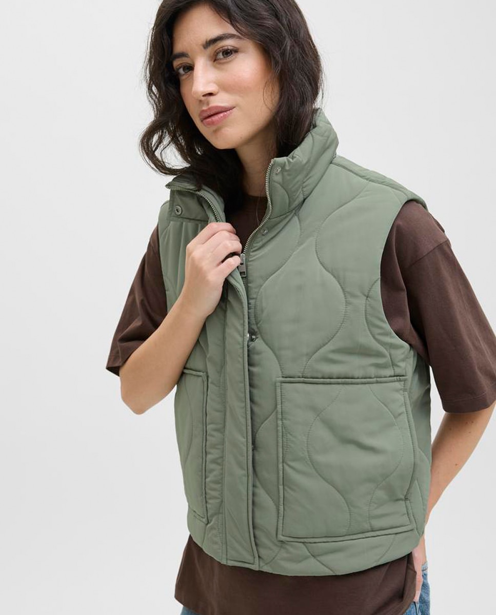 Colete acolchoado Verde-4