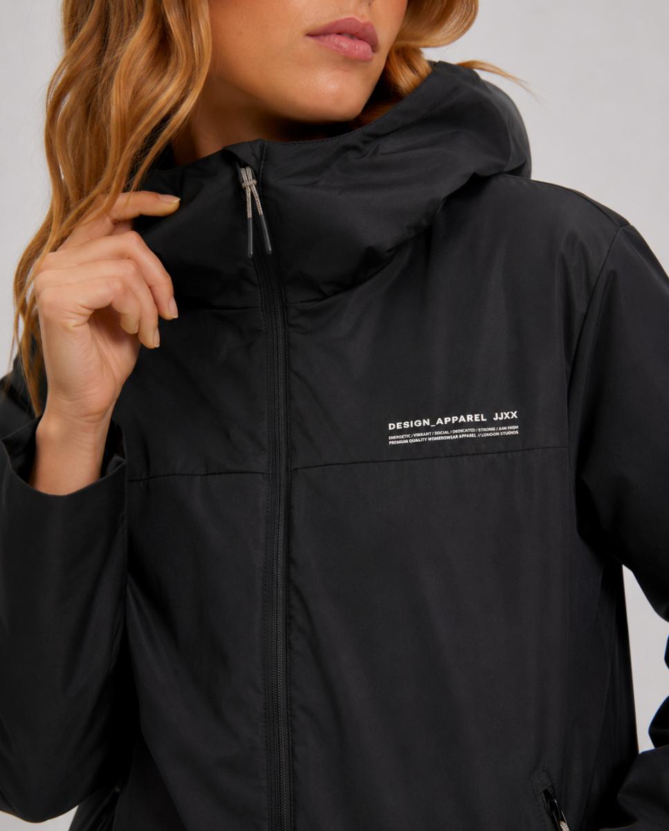 Chaqueta de mujer con capucha - Jack & Jones - Negro Negro-4