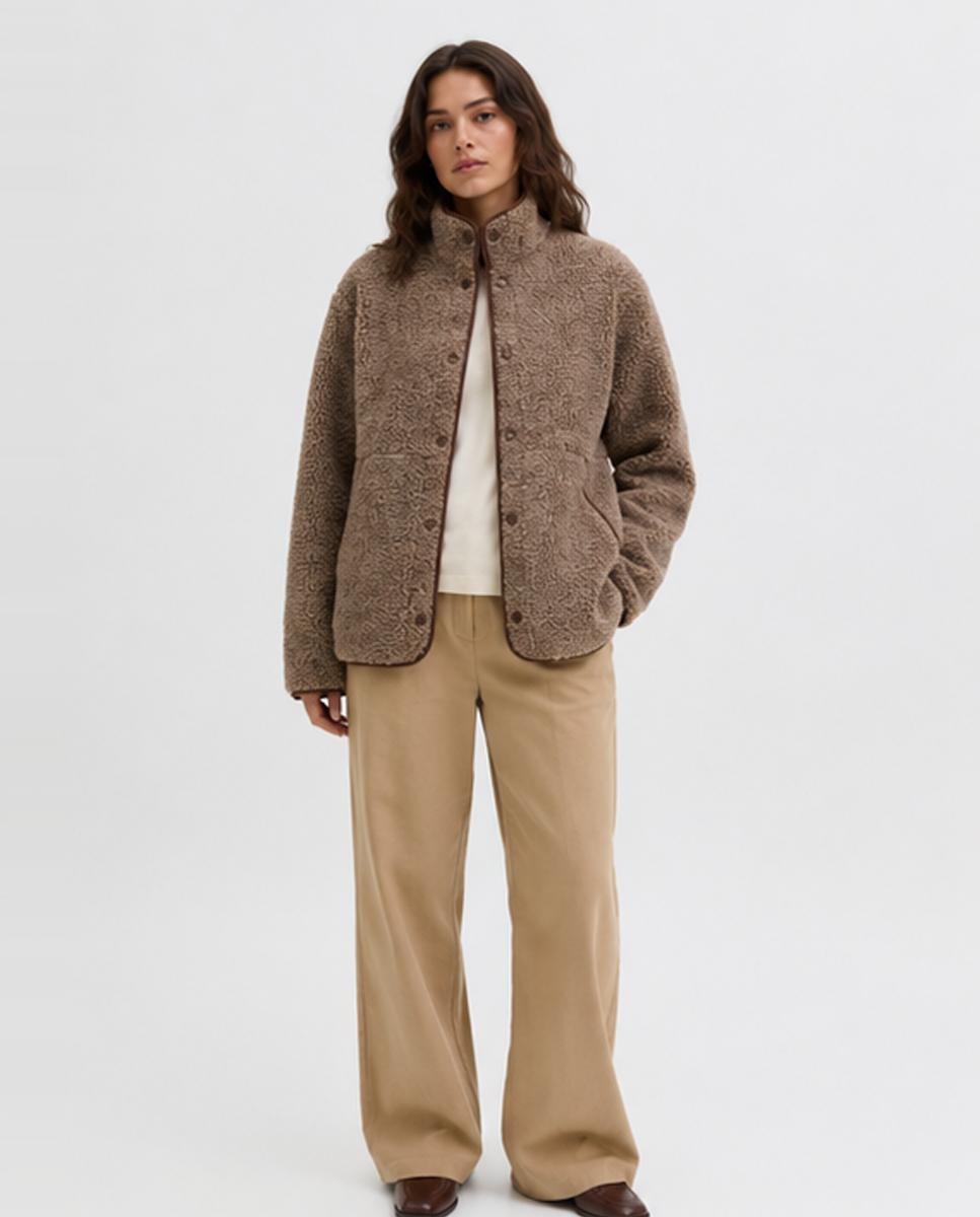 Chaqueta de mujer teddy - Jack & Jones - Topo Topo-3
