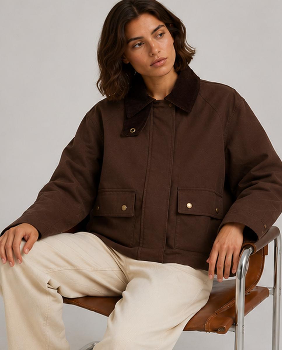 Chaqueta de mujer manga larga - Jack & Jones - Marrón Marrón-3