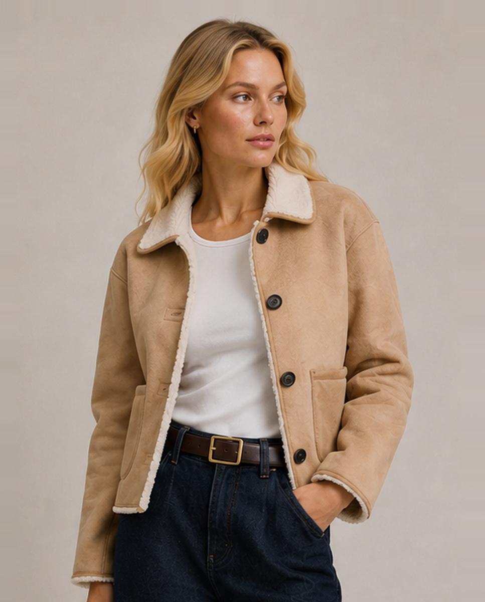 Imagen 0 de Chaqueta de mujer manga larga Beige
