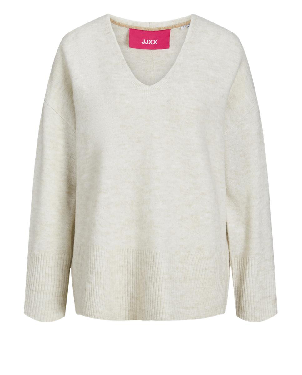 Camisola de malha Bege-5