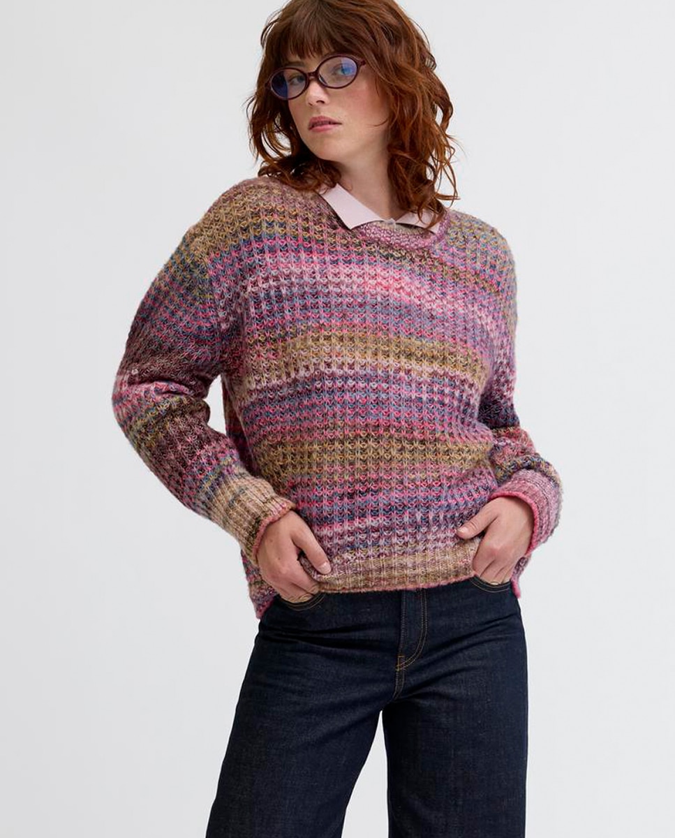 Jack & Jones - Jersey de mujer cuello redondo y con manga larga.