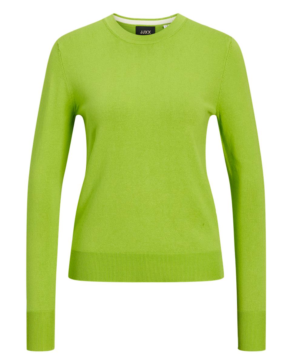 Camisola de Malha Fina Lisa Verde-5