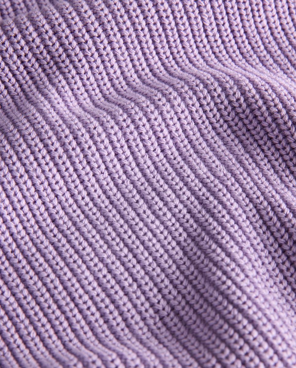 Camisola de Malha com Manga Curta Lilás-7