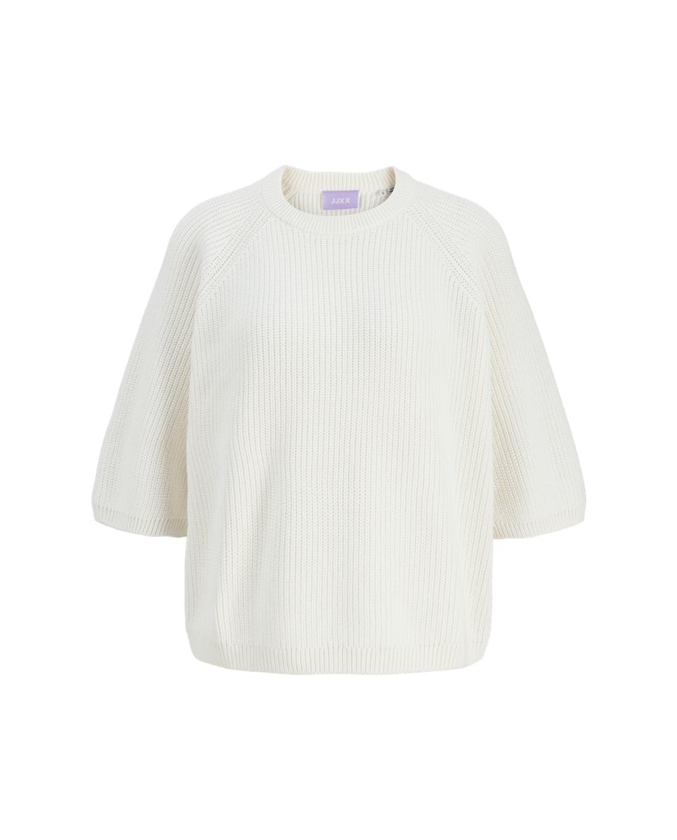 Jersey de mujer de punto con manga corta - Jack & Jones - Lila Blanco-6