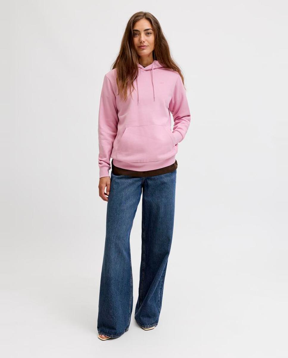 Sweatshirt de mulher com capuz Rosa-2
