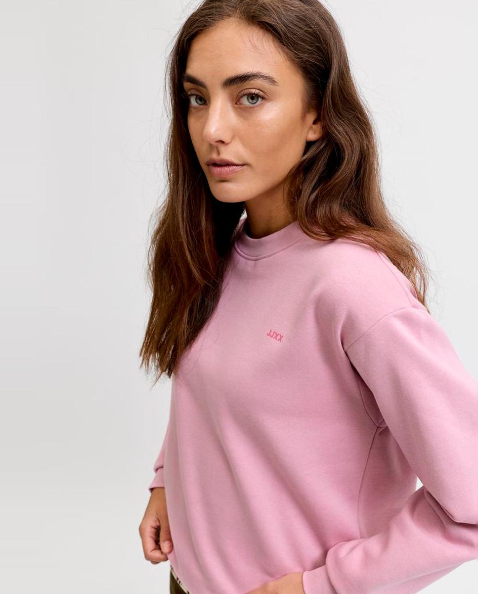 Sweatshirt de mulher com capuz Rosa-4