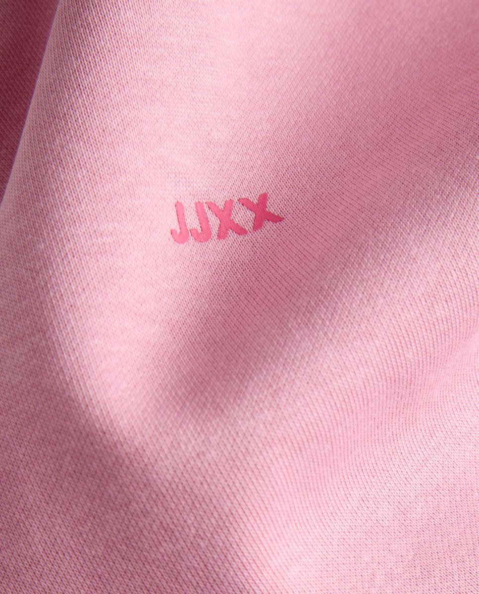 Sweatshirt de mulher com capuz Rosa-4
