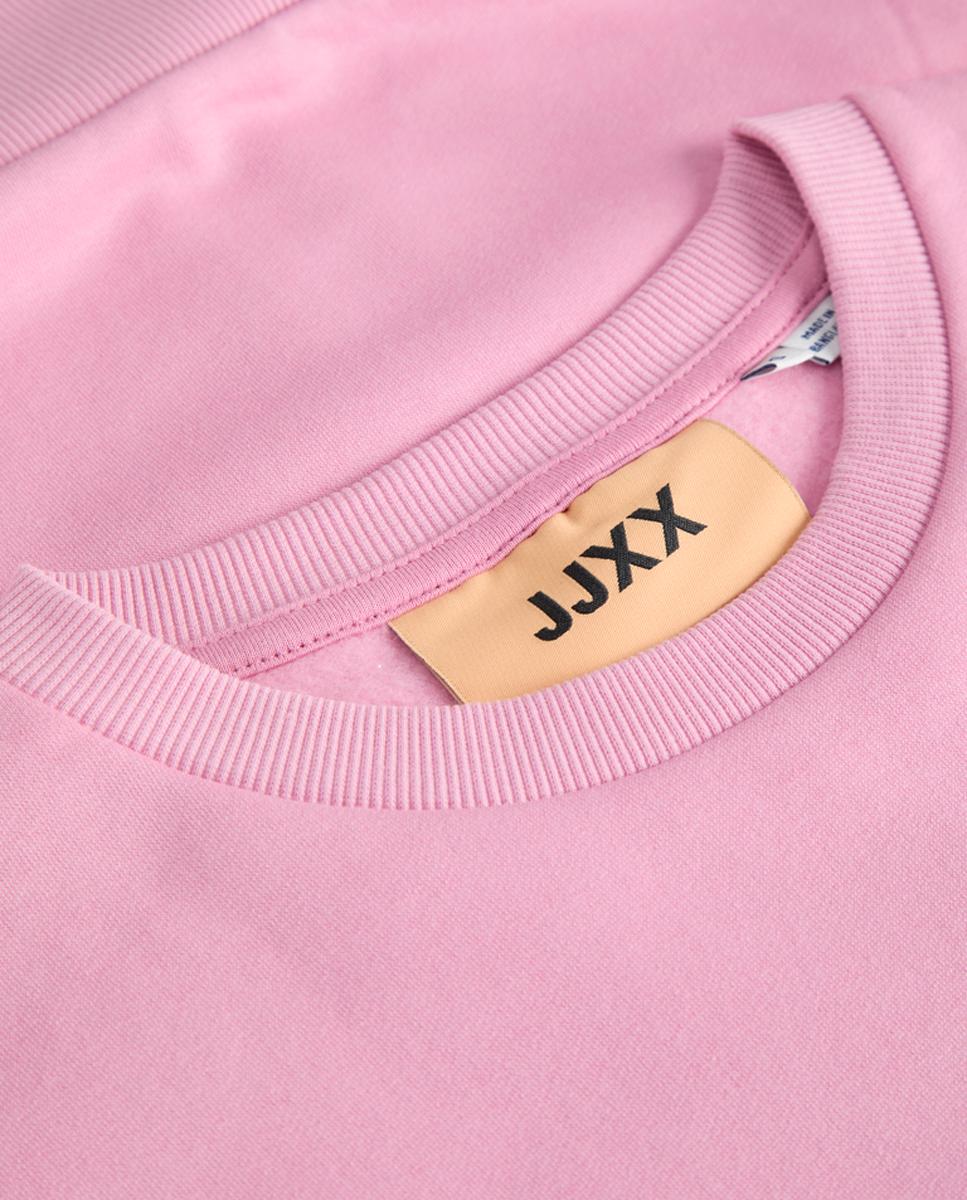 Sweatshirt com decote redondo Rosa-4
