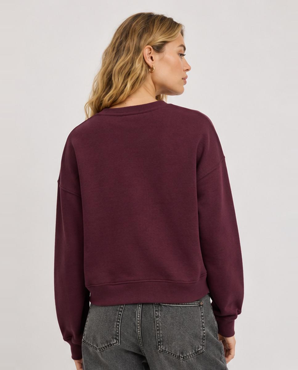 Imagen 2 de Sudadera de mujer manga larga - Jack & Jones - Burdeos Burdeos