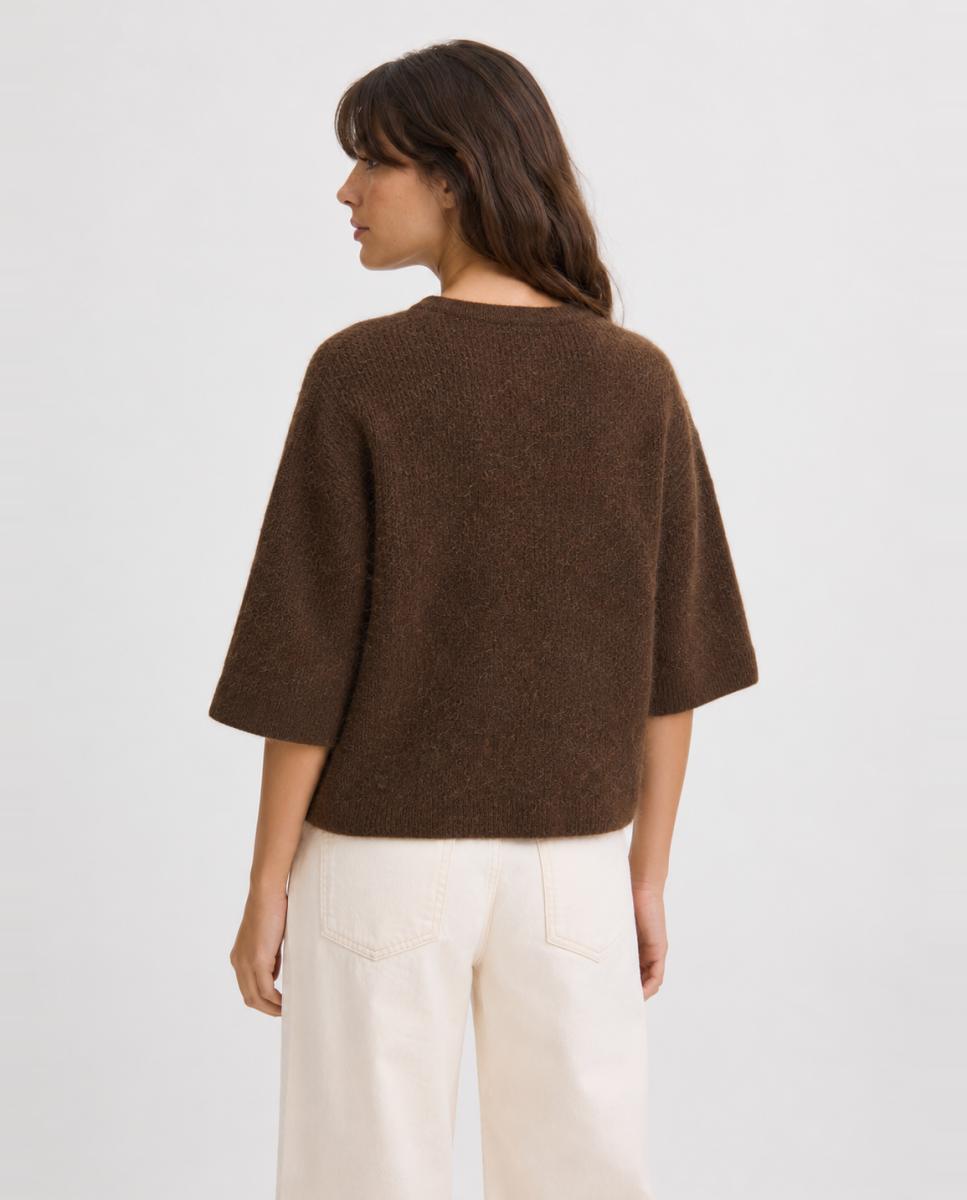 Cárdigan de mujer manga corta - Jack & Jones - Caramelo Caramelo-2
