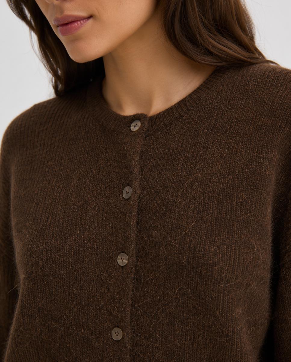 Cárdigan de mujer manga corta - Jack & Jones - Caramelo Caramelo-4