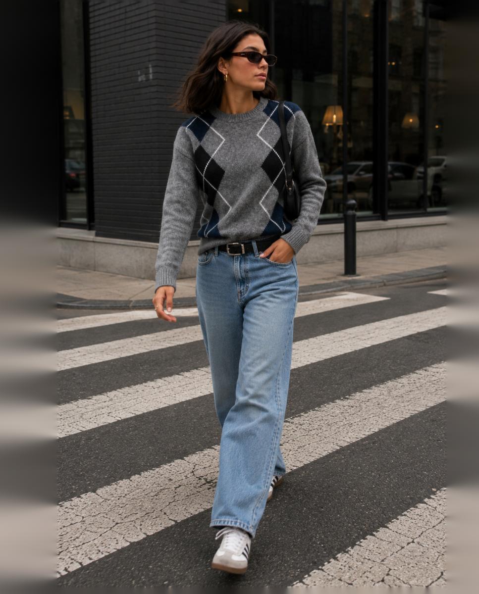 Jersey de mujer manga larga - Jack & Jones - Gris oscuro Gris oscuro-3