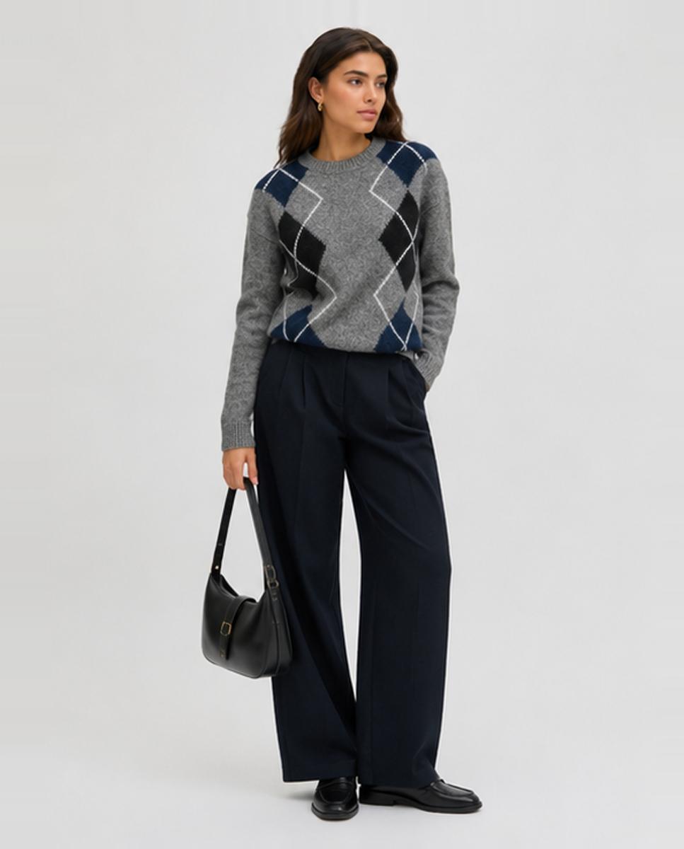 Jersey de mujer manga larga - Jack & Jones - Gris oscuro Gris oscuro-5